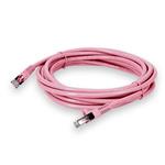 Picture of 20ft Pink CAT 6 Shielded PVC Ethernet Cable Snagless Easy Clear Boot RJ-45 M/M