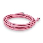 Picture of 20ft Pink CAT 6 Shielded PVC Ethernet Cable Snagless Easy Clear Boot RJ-45 M/M