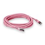 Picture of 20ft Pink CAT 6 Shielded PVC Ethernet Cable Snagless Easy Clear Boot RJ-45 M/M