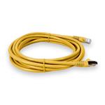Picture of 20ft Yellow CAT 6 Shielded PVC Ethernet Cable Snagless Easy Clear Boot RJ-45 M/M