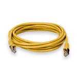Picture of 20ft Yellow CAT 6 Shielded PVC Ethernet Cable Snagless Easy Clear Boot RJ-45 M/M