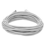 Picture of 20ft White CAT 6A Slim PVC Ethernet Cable Snagless Clear-Claw RJ-45 M/M