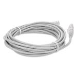 Picture of 20ft White CAT 6A Slim PVC Ethernet Cable Snagless Clear-Claw RJ-45 M/M