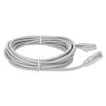 Picture of 20ft White CAT 6A Slim PVC Ethernet Cable Snagless Clear-Claw RJ-45 M/M