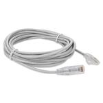 Picture of 20ft White CAT 6A Slim PVC Ethernet Cable Snagless Clear-Claw RJ-45 M/M