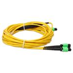 Picture of 6m MPO/APC to 2xMPO/APC Yellow OS2 OFNR (Riser-Rated) 24-Strand SMF Fiber Fanout Cable