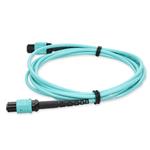 Picture of 10m MPO/UPC to MPO/UPC Aqua OM4 OFNR (Riser-Rated) 24-Strand Type-A (Straight) Fiber Patch Cable