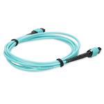 Picture of 10m MPO/UPC to MPO/UPC Aqua OM4 OFNR (Riser-Rated) 24-Strand Type-A (Straight) Fiber Patch Cable