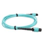 Picture of 10m MPO/UPC to MPO/UPC Aqua OM4 OFNR (Riser-Rated) 24-Strand Type-A (Straight) Fiber Patch Cable