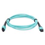Picture of 10m MPO/UPC to MPO/UPC Aqua OM4 OFNR (Riser-Rated) 24-Strand Type-A (Straight) Fiber Patch Cable