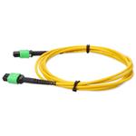 Picture of 2m MPO/APC to MPO/APC Yellow OS2 OFNR (Riser-Rated) 24-Strand SMF Fiber Patch Cable