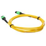 Picture of 2m MPO/APC to MPO/APC Yellow OS2 OFNR (Riser-Rated) 24-Strand SMF Fiber Patch Cable