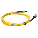 Picture of 2m MPO/APC to MPO/APC Yellow OS2 OFNR (Riser-Rated) 24-Strand SMF Fiber Patch Cable