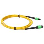 Picture of 2m MPO/APC to MPO/APC Yellow OS2 OFNR (Riser-Rated) 24-Strand SMF Fiber Patch Cable