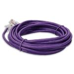 Picture of 25ft Purple CAT 5E PVC Ethernet Cable Non-Booted RJ-45 M/M