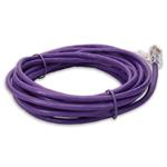 Picture of 25ft Purple CAT 5E PVC Ethernet Cable Non-Booted RJ-45 M/M