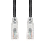 Picture of 25ft Black CAT 6A PVC Ethernet Cable Snagless Easy Clear Boot TAA RJ-45 M/M