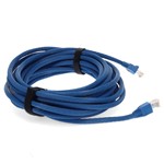 Picture of 10-Pieces of 25ft Blue CAT 6A PVC Ethernet Cables Snagless Bubble Boot RJ-45 M/M