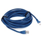 Picture of 10-Pieces of 25ft Blue CAT 6A PVC Ethernet Cables Snagless Bubble Boot RJ-45 M/M