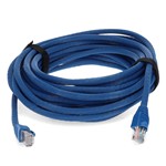 Picture of 10-Pieces of 25ft Blue CAT 6A PVC Ethernet Cables Snagless Bubble Boot RJ-45 M/M