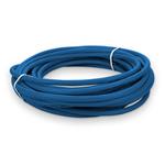 Picture of 25ft Blue CAT 6A Plenum-Rated Ethernet Cable Snagless Bubble Boot RJ-45 M/M