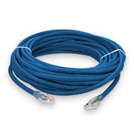 Picture of 25ft Blue CAT 6A Plenum-Rated Ethernet Cable Snagless Bubble Boot RJ-45 M/M