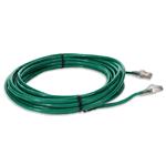 Picture of 25ft Green CAT 6A Shielded PVC Ethernet Cable Snagless Easy Clear Boot RJ-45 M/M
