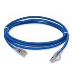 Picture of 25ft Blue CAT 6 Plenum-Rated Ethernet Cable Snagless Bubble Boot RJ-45 M/M