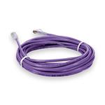 Picture of 25ft Purple CAT 6 Plenum-Rated Ethernet Cable Snagless Easy Clear Boot TAA RJ-45 M/M