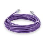 Picture of 25ft Purple CAT 6 Plenum-Rated Ethernet Cable Snagless Easy Clear Boot TAA RJ-45 M/M