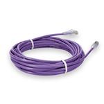 Picture of 25ft Purple CAT 6 Plenum-Rated Ethernet Cable Snagless Easy Clear Boot TAA RJ-45 M/M
