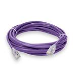 Picture of 25ft Purple CAT 6 Plenum-Rated Ethernet Cable Snagless Easy Clear Boot TAA RJ-45 M/M