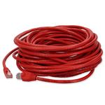 Picture of 25ft Red CAT 6 PVC Ethernet Cable Snagless Bubble Boot Crossover RJ-45 M/M