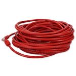 Picture of 25ft Red CAT 6 PVC Ethernet Cable Snagless Bubble Boot Crossover RJ-45 M/M