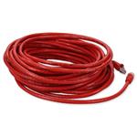 Picture of 25ft Red CAT 6 PVC Ethernet Cable Snagless Bubble Boot Crossover RJ-45 M/M
