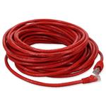 Picture of 25ft Red CAT 6 PVC Ethernet Cable Snagless Bubble Boot Crossover RJ-45 M/M
