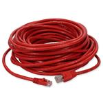 Picture of 25ft Red CAT 6 PVC Ethernet Cable Snagless Bubble Boot Crossover RJ-45 M/M