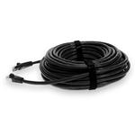 Picture of 25ft Black CAT 7 Shielded (S/FTP) PVC Ethernet Cable Snagless Bubble Boot RJ-45 M/M