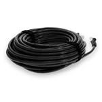 Picture of 25ft Black CAT 7 Shielded (S/FTP) PVC Ethernet Cable Snagless Bubble Boot RJ-45 M/M