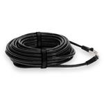 Picture of 25ft Black CAT 7 Shielded (S/FTP) PVC Ethernet Cable Snagless Bubble Boot RJ-45 M/M