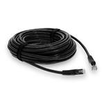 Picture of 25ft Black CAT 7 Shielded (S/FTP) PVC Ethernet Cable Snagless Bubble Boot RJ-45 M/M