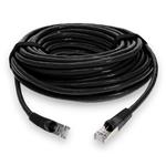Picture of 25ft Black CAT 7 Shielded (S/FTP) PVC Ethernet Cable Snagless Bubble Boot RJ-45 M/M