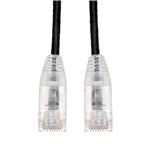 Picture of 25ft Black CAT 6 Slim PVC Ethernet Cable Snagless Clear-Claw RJ-45 M/M
