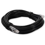 Picture of 25ft Black CAT 6 Slim PVC Ethernet Cable Snagless Clear-Claw RJ-45 M/M
