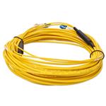 Picture of 15m 2xCS to 2xCS Yellow OS2 Quadplex OFNR (Riser-Rated) SMF Fiber Outdoor Patch Cable