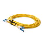 Picture of 7m 2xCS to 2xCS Yellow OS2 Quadplex OFNR (Riser-Rated) SMF Fiber Outdoor Patch Cable