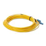 Picture of 7m 2xCS to 2xCS Yellow OS2 Quadplex OFNR (Riser-Rated) SMF Fiber Outdoor Patch Cable