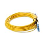 Picture of 7m 2xCS to 2xCS Yellow OS2 Quadplex OFNR (Riser-Rated) SMF Fiber Outdoor Patch Cable