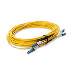 Picture of 7m 2xCS to 2xCS Yellow OS2 Quadplex OFNR (Riser-Rated) SMF Fiber Outdoor Patch Cable
