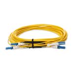 Picture of 7m 2xCS to 2xCS Yellow OS2 Quadplex OFNR (Riser-Rated) SMF Fiber Outdoor Patch Cable